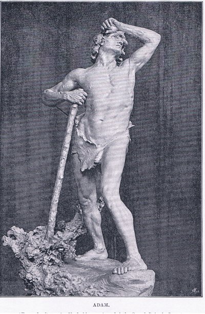 アダム（The Magazine of Art 1893, Cassell and Companyより 作： M. Lavergne