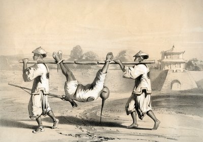 「大攻撃後の朝の壁からのスケッチ」、中国、c1860。 作： M and N Hanhart