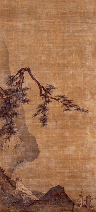 月を見ている紳士 作： Ma Yüan