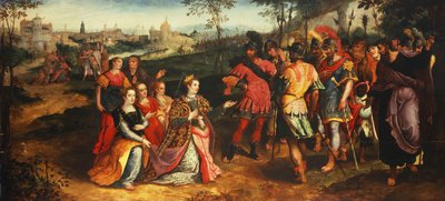 CoriolanusとVolumnia、 作： Maarten de Vos