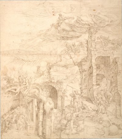 信仰の力に関する寓話 作： Maarten van Heemskerck