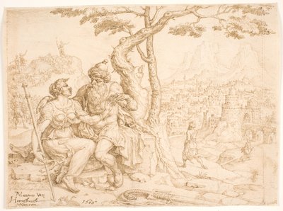 ユダとタマル 作： Maarten van Heemskerck