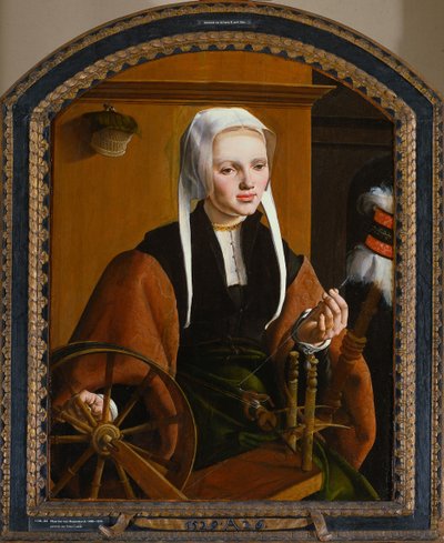 若い女性の肖像画、1529 作： Maarten van Heemskerck