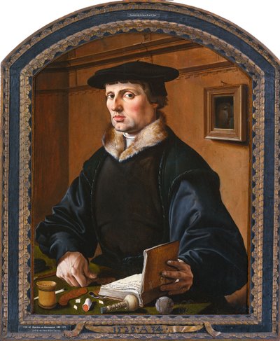 男の肖像、1529年 作： Maarten van Heemskerck