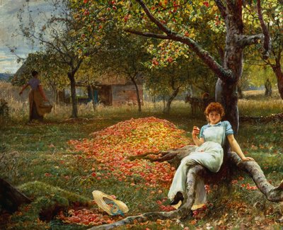 サイダーオーチャード、1890 作： Robert Walker Macbeth