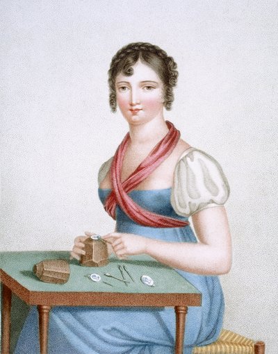 1816年頃にオーグランが刻印した版画家 作： Madame G. Busset Dubruste
