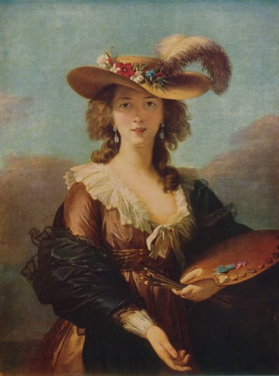 芸術家の肖像」1782年以降、1915年頃 作： Madame Vigee Lebrun
