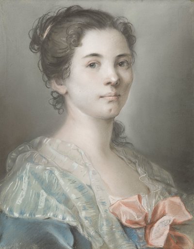 若い女性の肖像画 作： Madeleine Françoise Basseporte