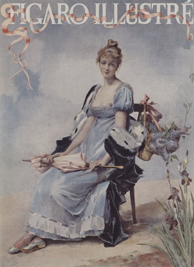 メイフラワーズ。ルフィガロイラストの表紙、1894年5月 作： Madeleine Lemaire