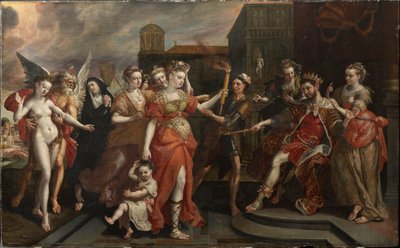 アペレスの中傷、1590 年代の終わり。 作： Maerten Vos de