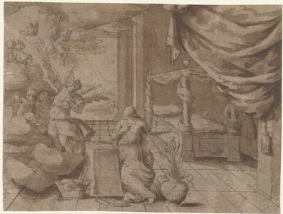 受胎告知 作： Maerten de Vos