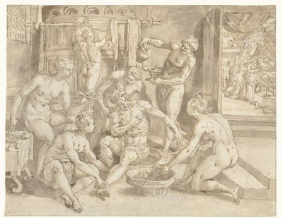 お風呂の金持ち 作： Maerten de Vos
