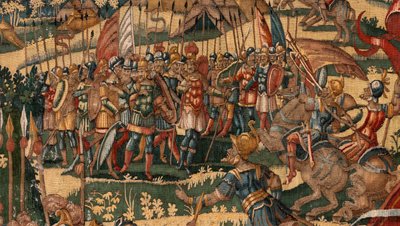 教区博物館 (Museo Diocesano)。 フランダースのタペストリー。 ブリュッセル。 フランソワ・ジュベルのアトリエ。 シリーズ ギデオンの物語。羊毛の奇跡 (Prueba del vellón de lana)。 シルクとウール。 ビセンテ ロカ デ ラ セルナ司教の遺贈。 バロック。 1534-1571年 作： Maerten van Heemskerck