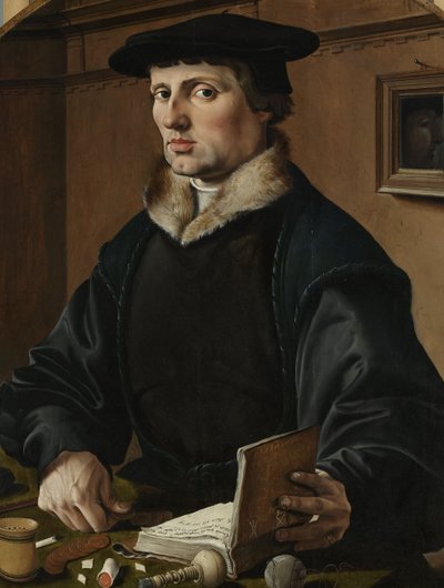 男の肖像、おそらくピーターゲリッツビッカー、1529年 作： Maerten van Heemskerck