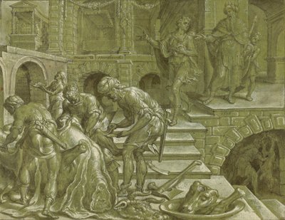 結婚式を準備した王のたとえ話 作： Maerten van Heemskerck