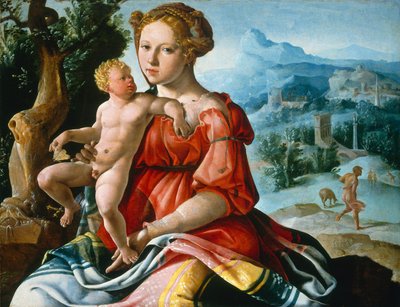 エジプトへの逃亡中の休息 作： Maerten van Heemskerck