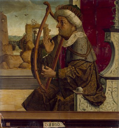 ダビデ王、c。 1525 作： Maestro de Becerril