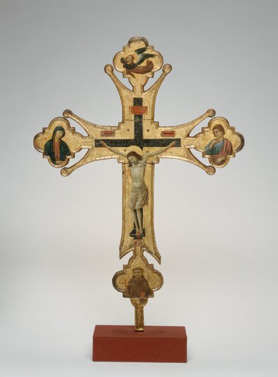 行列の十字架 1320年頃 油彩、キャンバス、木 作： Maestro di Santa Chiara