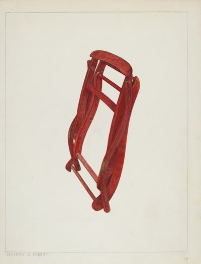 子供用折りたたみ椅子、1938年頃。 作： Magnus S. Fossum
