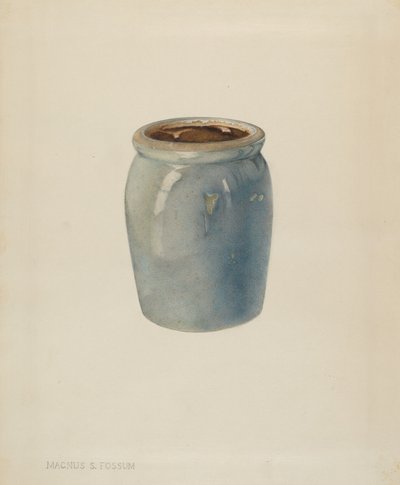 Pottery Jam Jar, c. 1938. 作： Magnus S. Fossum