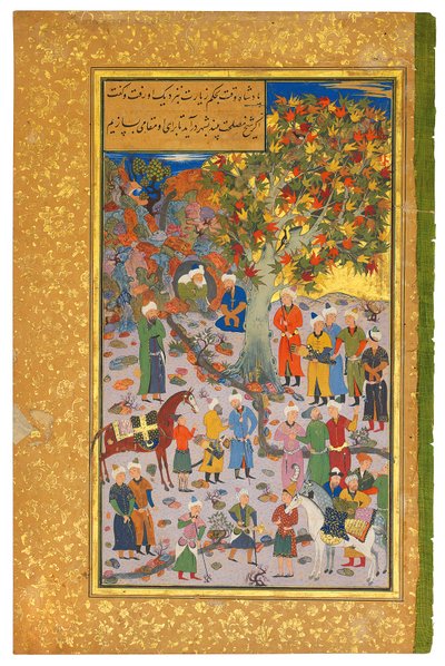 ダービッシュへの訪問、1560年〜61年 作： Mahmud Muzahhib