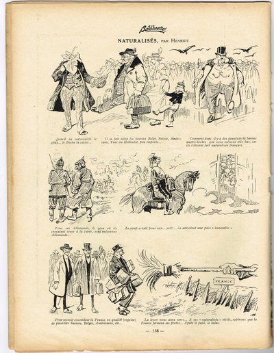 La Baionnette, Satirical in Colours 作： Henri Maigrot