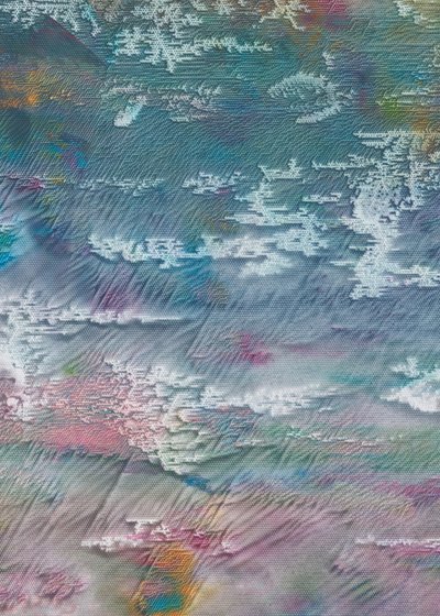 流れるような抽象的な色合い 作： 
