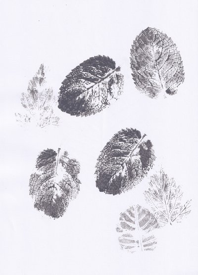ミントの葉の型押し 作： Maira Ribena
