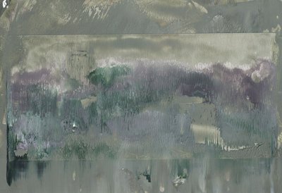霧に包まれた抽象的な風景 作： 