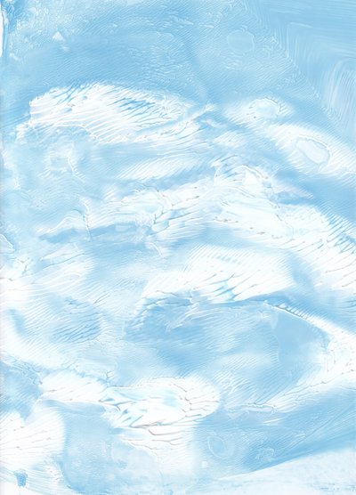 柔らかな青の抽象的な流れ 作： Maira Ribena