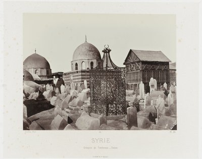 Gezicht op een begraafplaats in Damascus (Syria/Groups of Tombs - Damascus) 古代建築：エジプト、ギリシャ、小アジア：写真集（連載タイトル） 作： Maison Bonfils