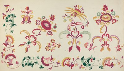 ベッドカバーからの刺繍、19351942年。 作： Majel G. Claflin