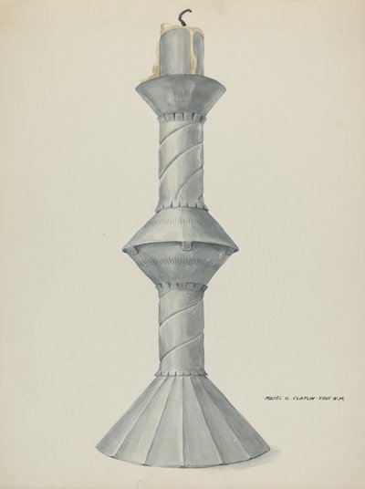 ペニテンテの祭壇キャンドルスティック、c。 1937年。 作： Majel G. Claflin