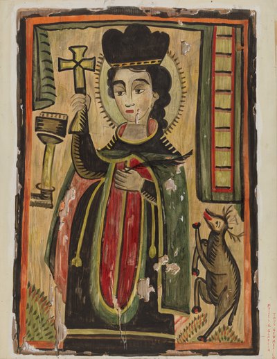 Retablo - St. Procopius, 19351942. 作： Majel G. Claflin