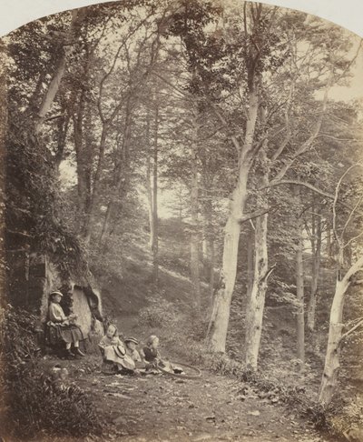 森を通る道、c。 1860年。 作： Major Francis Gresley