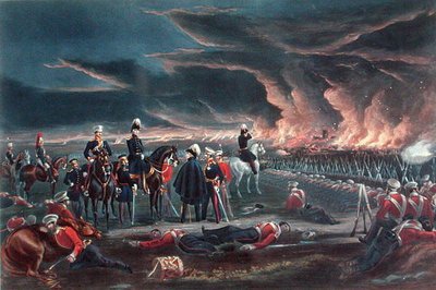 Night Bivouac of British Army at Ferozshah, 21st December 1845, published by Ackermann 作： Major G.F. (after) White