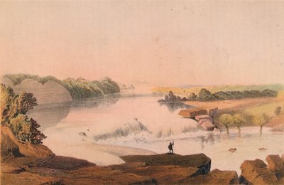 リオサラドの滝、1857〜1859年。 作： Major and Knapp Sarony