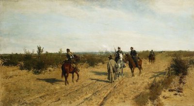 反乱軍のパトロール 作： Maksymilian Gierymski