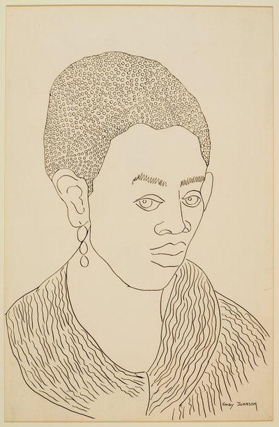 耳飾りの少女の習作 作： Malvin Gray Johnson