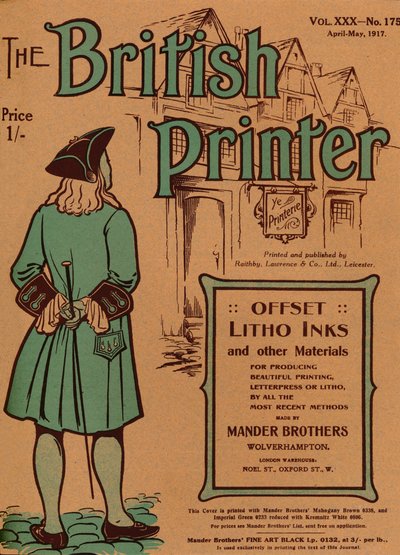 ブリティッシュプリンターVol。 XXX-No.175 1917年4月-5月、1917年カバー、1917年 作： Mander Brothers