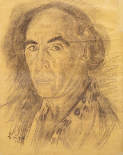 自画像、1936 年。 作： Manievich