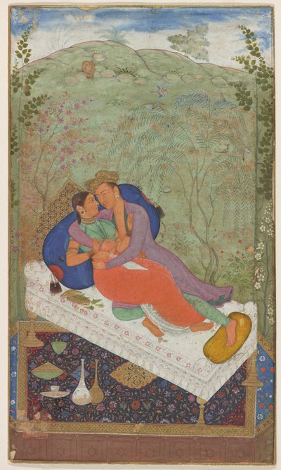 スルタン・ムラードとその妃 1597年頃 作： Manohar