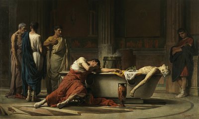1871年のセネカの死 作： Manuel Domínguez Sánchez