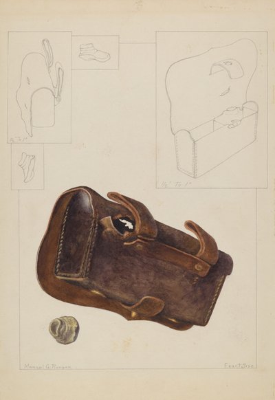 カートリッジボックスと弾丸、1937年頃 作： Manuel G. Runyan