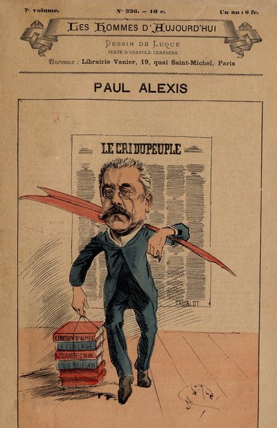 The Men of Today』336号の表紙、イラストはManuel Luque（1854-1919）。人のクリー族 - アレクシス・ポール（1847-1901 作： Manuel Luque
