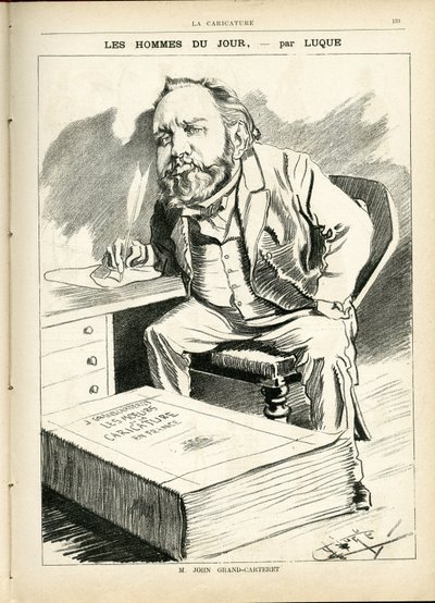 マニュエル・ルク（1854-1919）が「La Caricature」（1880年）に描いたもの。 作： Manuel Luque