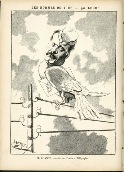 マニュエル・ルク（1854-1919）が「La Caricature」（1880年）に描いたもの。 作： Manuel Luque