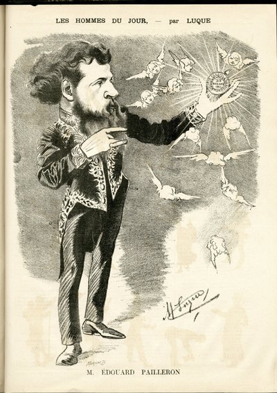 マニュエル・ルク（1854-1919）が「La Caricature」（1880年）に描いたもの。 作： Manuel Luque