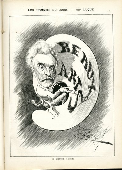 マニュエル・ルク（1854-1919）が「La Caricature」（1880年）に描いたもの。 作： Manuel Luque
