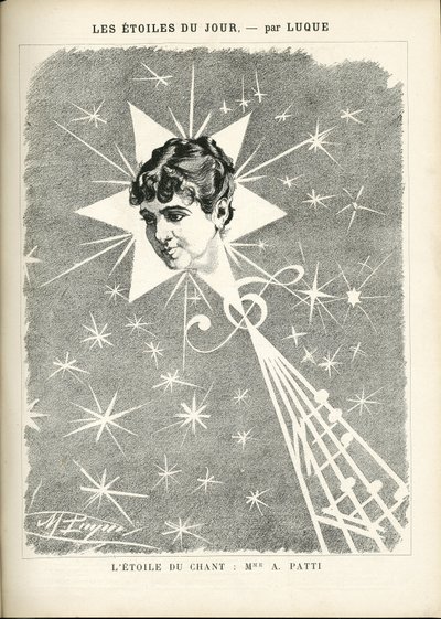 マニュエル・ルク（1854-1919）が「La Caricature」（1880年）に描いたもの。 作： Manuel Luque